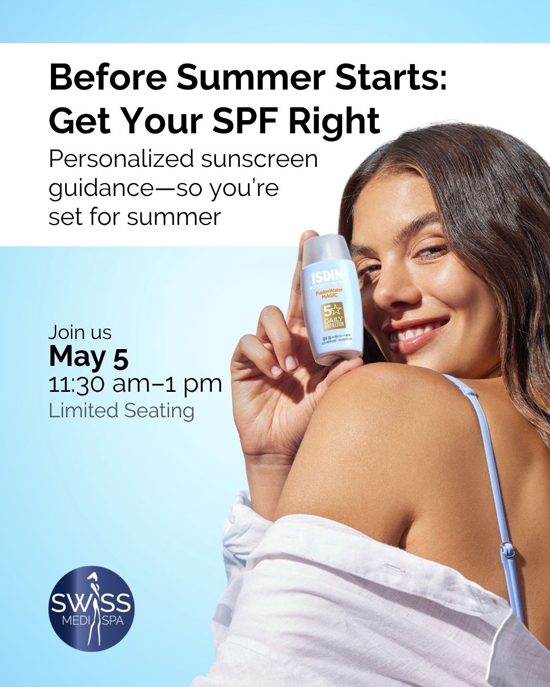 ISDIN Skincare Event at Swiss Medi Spa